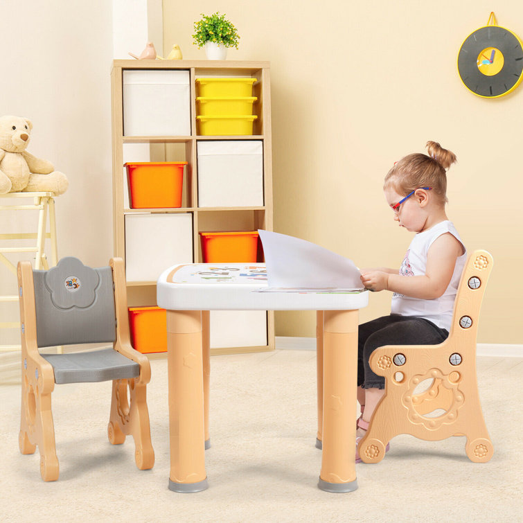 Zoomie Kids Mahler Kids Square Play / Activity Table and Chair Set Wayfair
